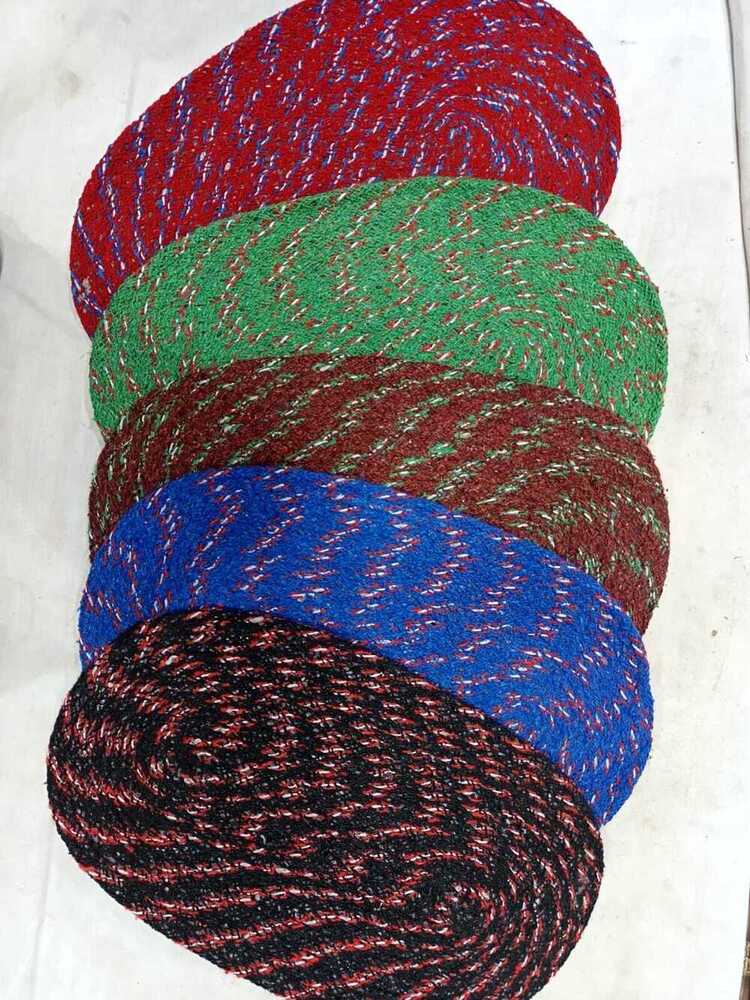 Cotton ovel shaped chamki Doormat