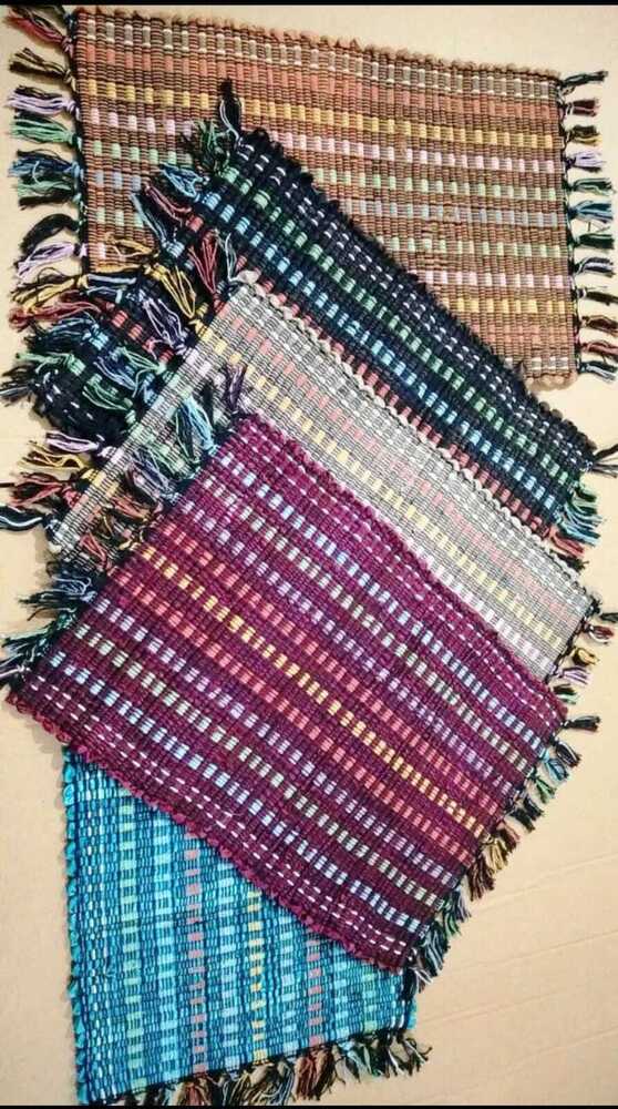 Cotton striped bath Doormat
