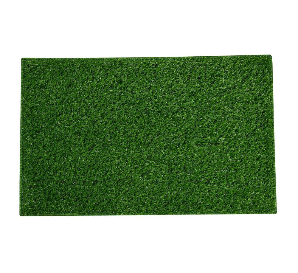 Artificial green grass turf mat