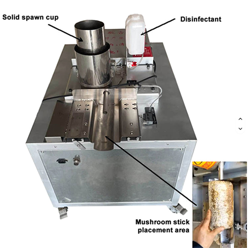 600-800 Bags-h Semi Automatic Mushroom Solid Spawn Inoculator Inoculation Machine