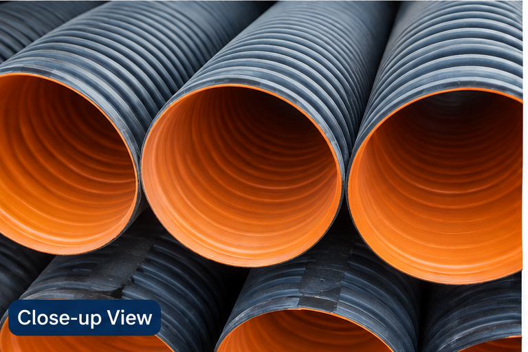 Drainage Pipes - Color: Grey