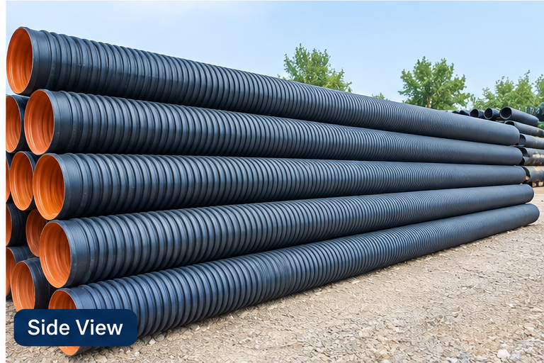 Drainage Pipes - Color: Grey