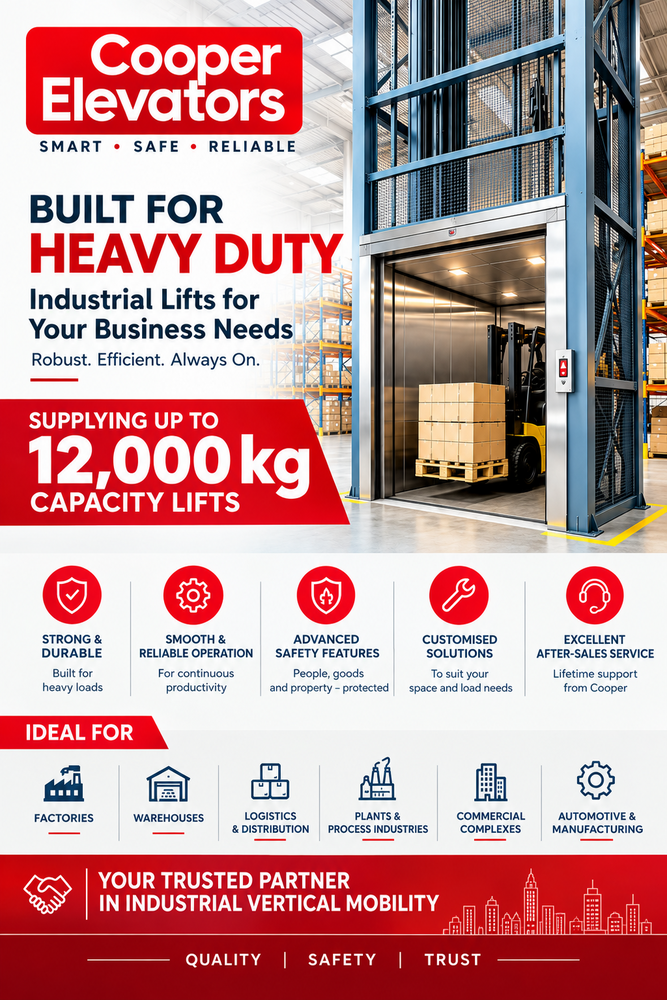 Freight Lift - Capacity: 12000 Kg
