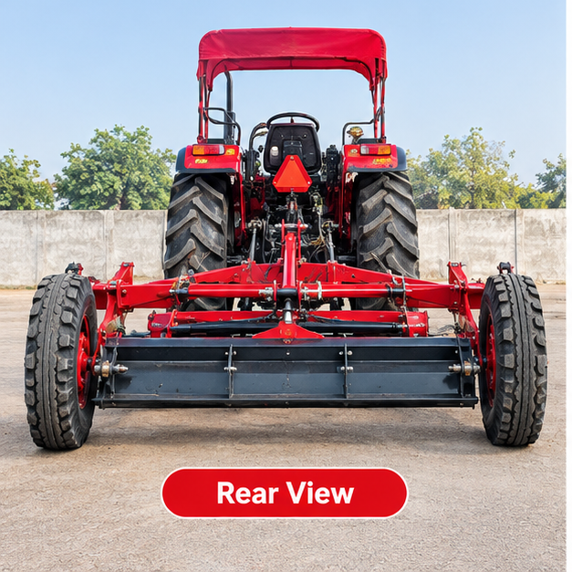 Tractor Fitted Grader - Color: Yellow