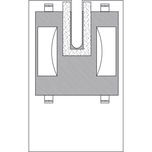 SK-198273 Hip u drape with clear leg pocket 190 x 240 cm
