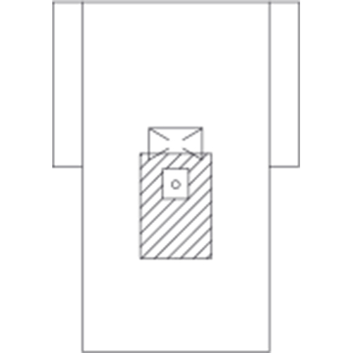 SK-198256 Unilateral knee o drape 230 x 310 x 340 cm