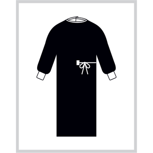 SK-198229 Wraparound gown regular 135 x 200 cm with 2 hand towel
