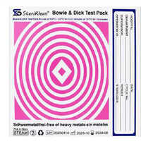 Steriklean-harman Surgicals Bowie Dick Test Pack - Color: Pink & White