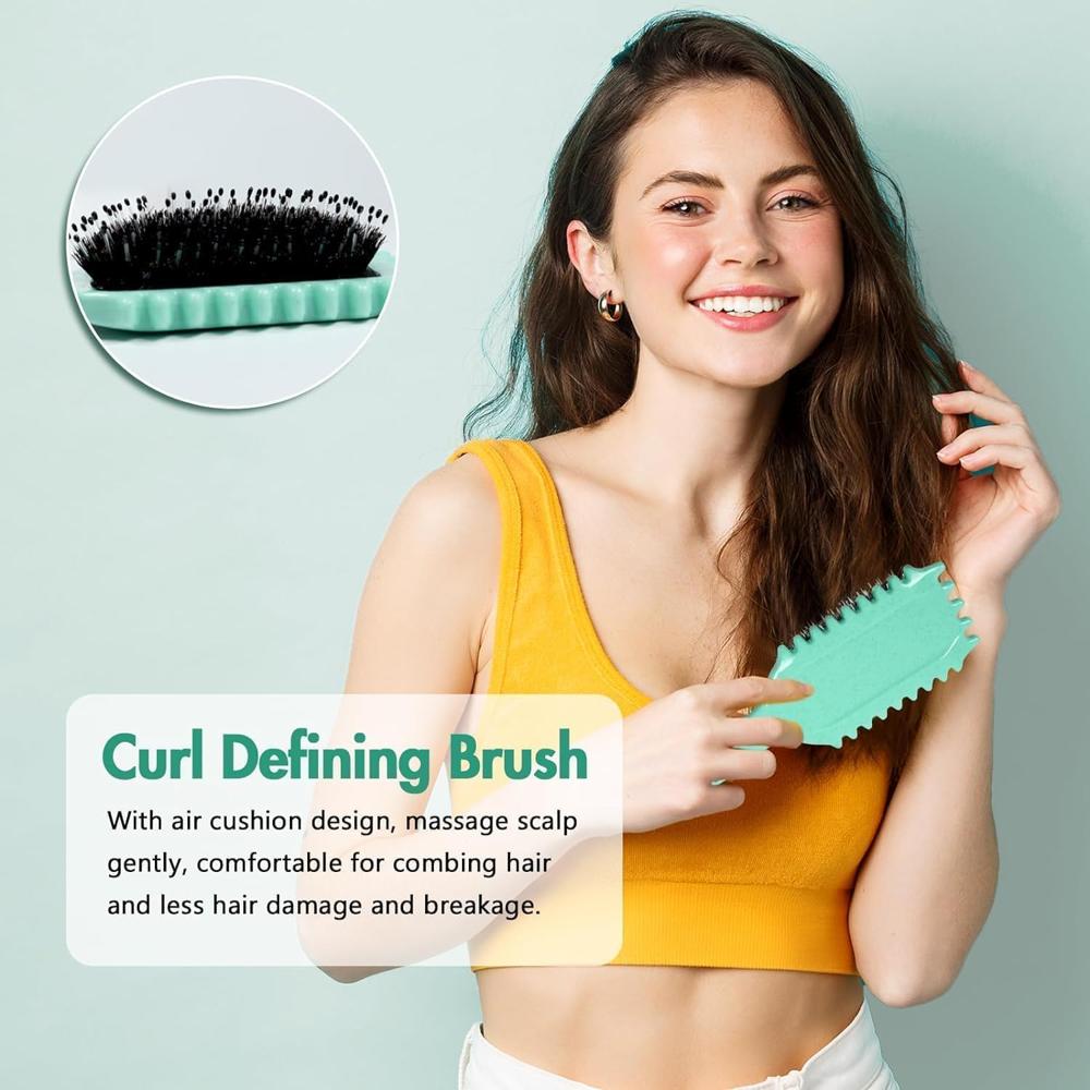 Mint Green Detangling Hair Brush