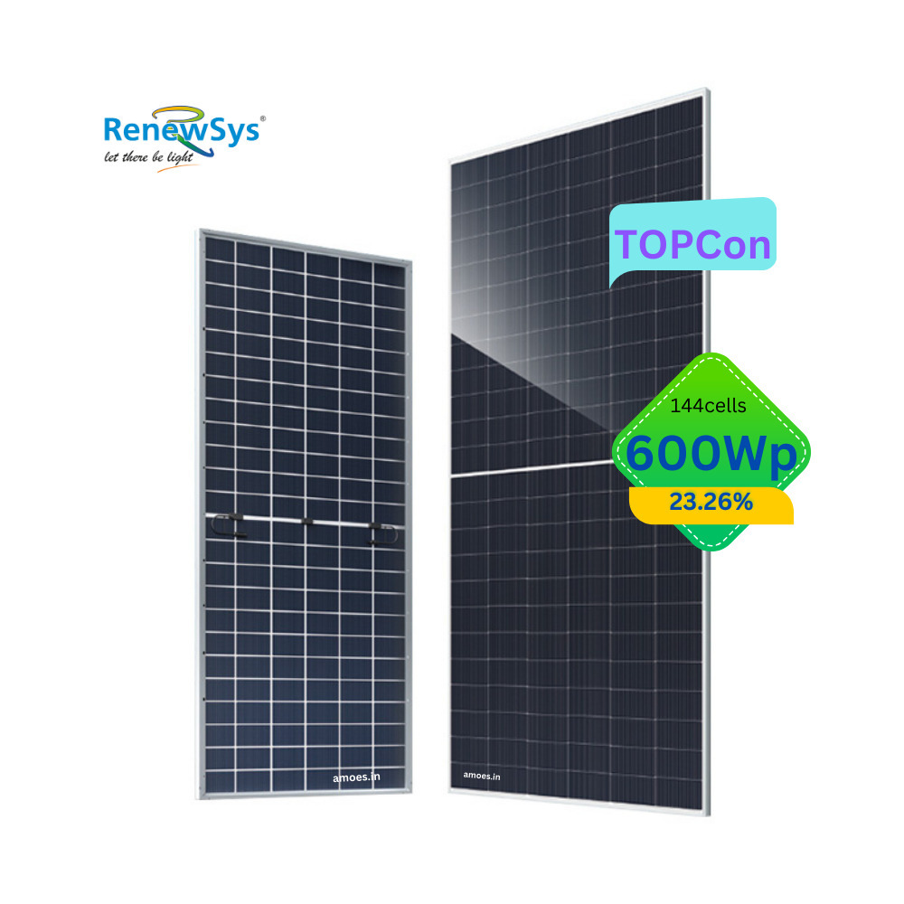 600WP TOPCon Bifacial Halfcut Solar Panel