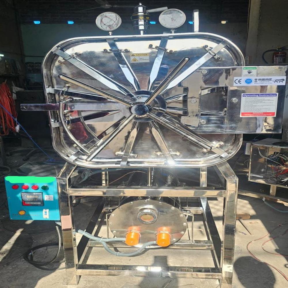 STEAM STERILIZER HORIZONTAL RECTANGULAR AUTOCLAVE