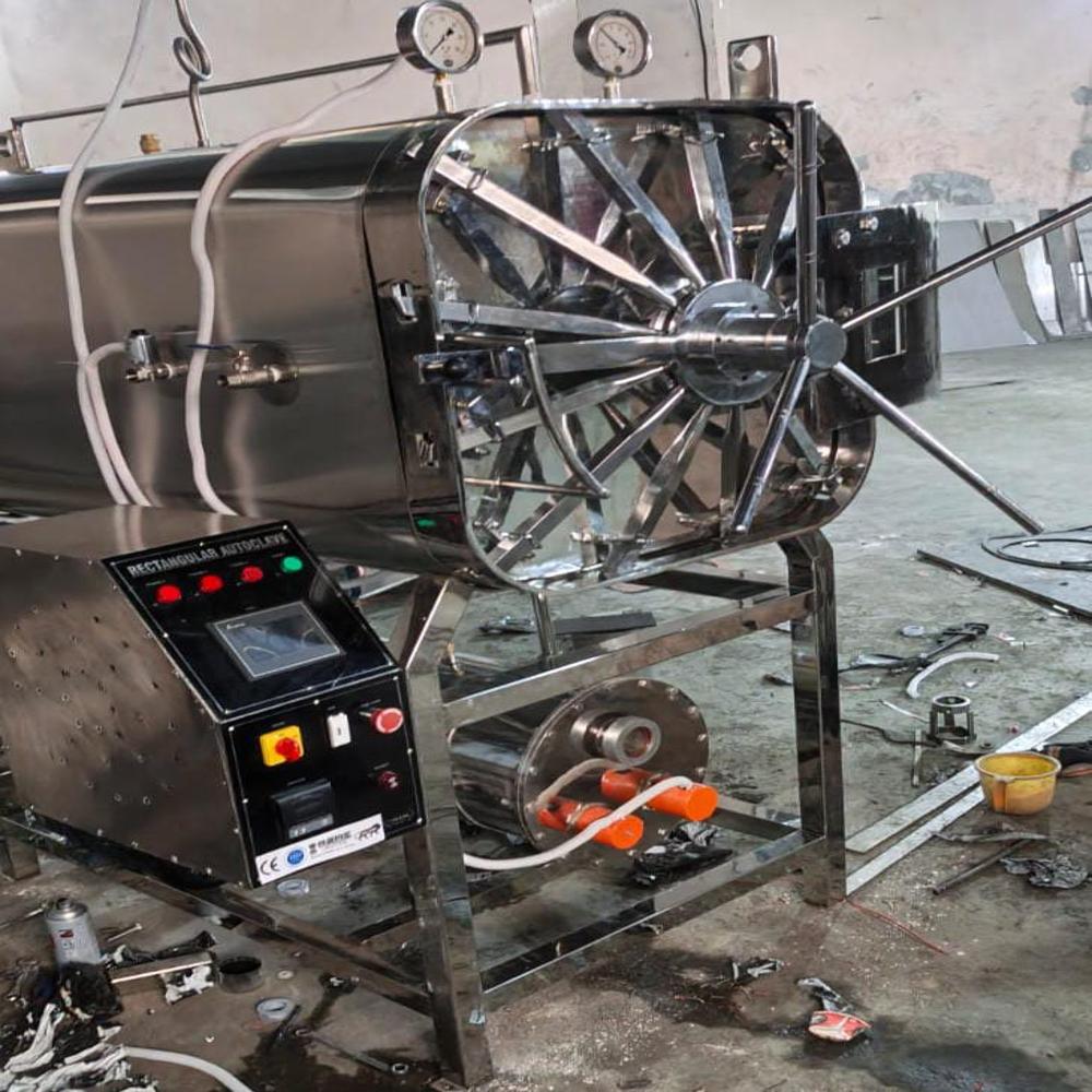 STEAM STERILIZER HORIZONTAL RECTANGULAR AUTOCLAVE