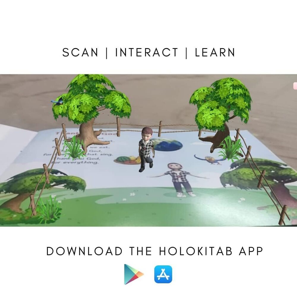 Augmented Reality AR 3D Book Interactive Nursery Rhymes for Kids, Brand-Holokitab