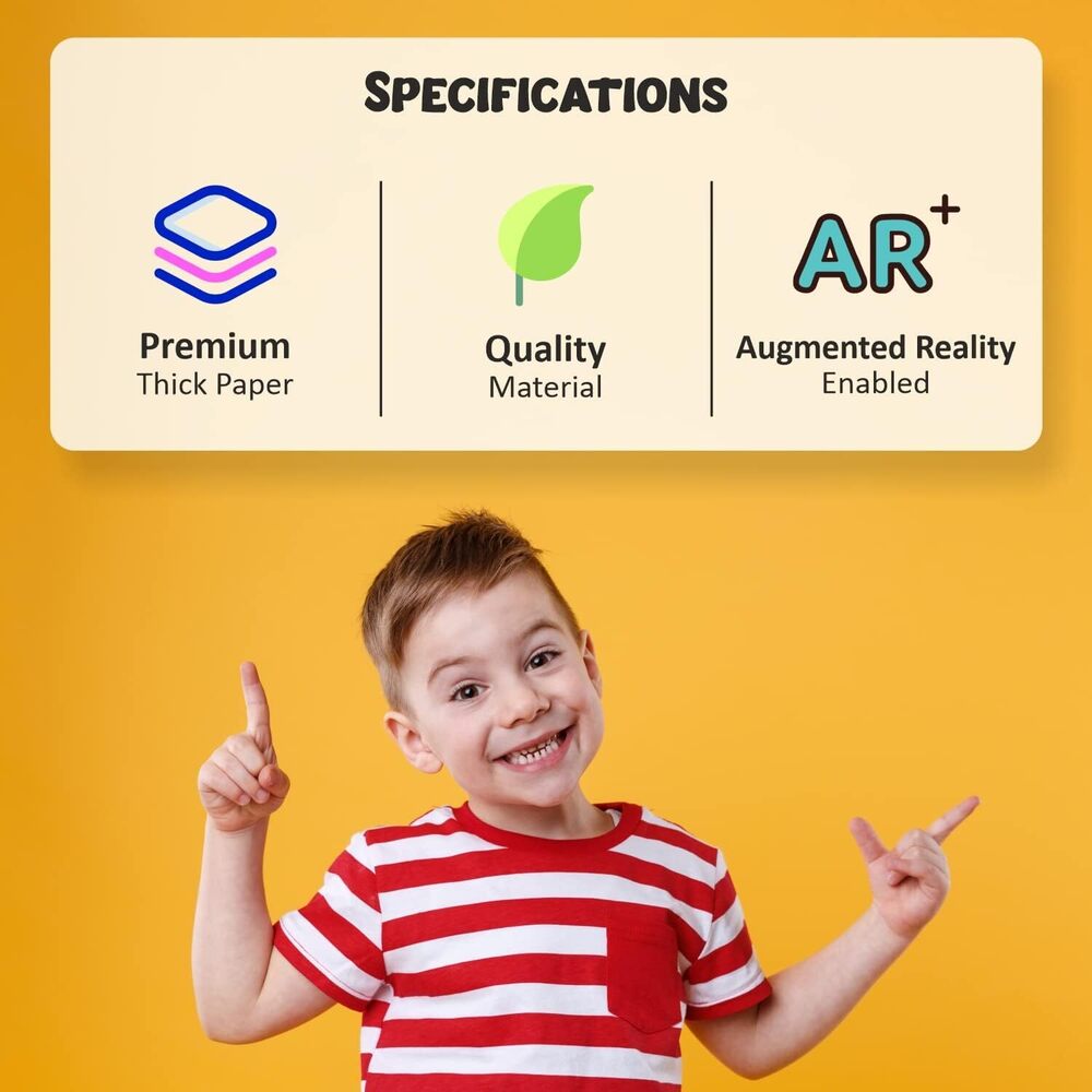 Augmented Reality AR 3D Book Interactive Nursery Rhymes for Kids, Brand-Holokitab