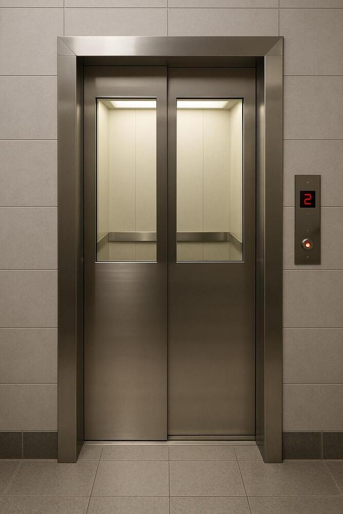 Half Glass Door Lift