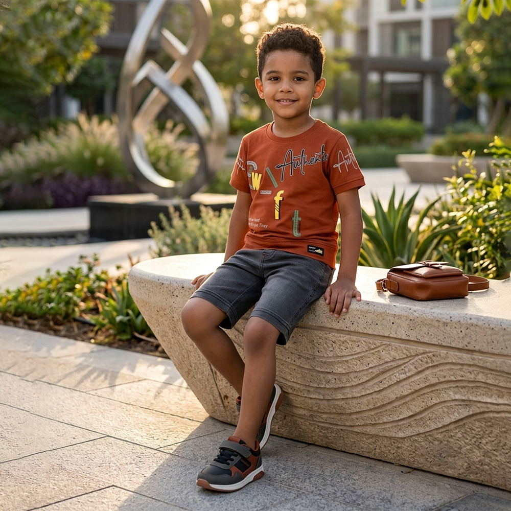Bunjoo Kids Sinker to Denim Half Sleeve T-Shirt & Pant Set | Sizes 16, 18, 20, 22, 24, 26 | 2 Colours