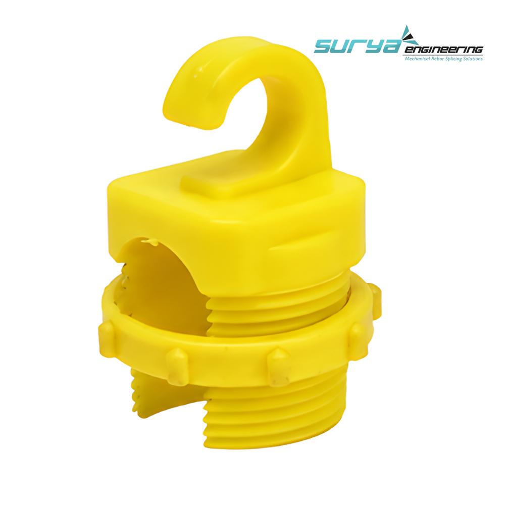 Pvc Cable Hanger - Plastic Material, Rectangular Shape, Open Hook Design, Yellow Color | 3-Month Warranty, Robust Structure, Hassle-Free Performance - Application: Construction