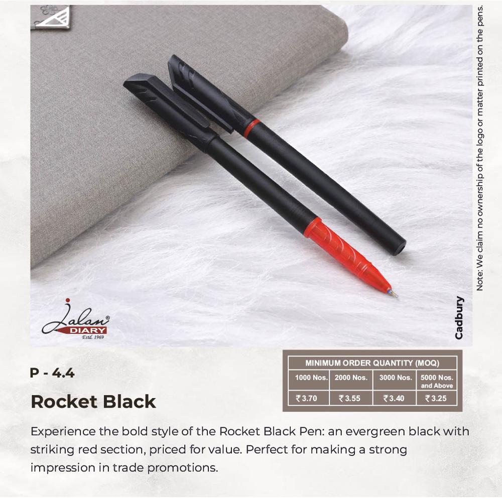 Jalan P-4.4 Rocket Black Ball Pen