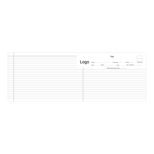 8.25 x 23.38 Inch Answer Sheet
