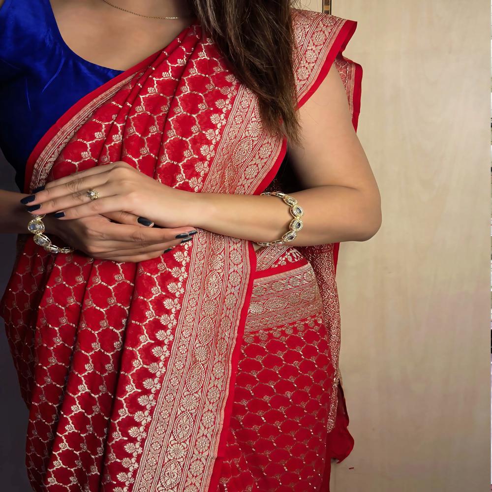 Khadi Georgette Heritage Effortless Handloom Elegance