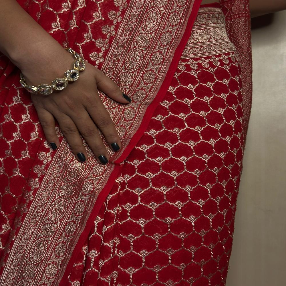 Khadi Georgette Heritage Effortless Handloom Elegance