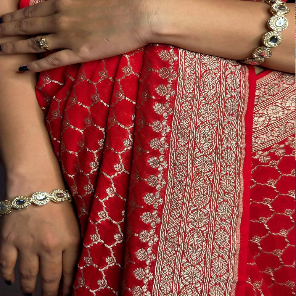 Khadi Georgette Heritage Effortless Handloom Elegance