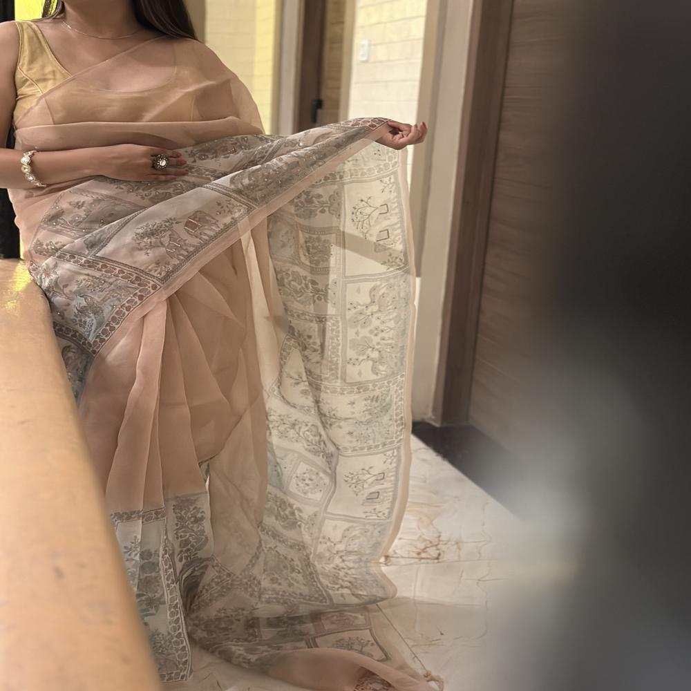 Kora Organza Soft Subtle Vintage Elegance