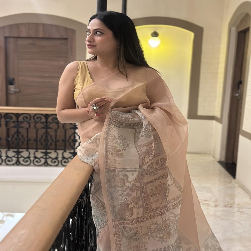 Kora Organza Soft Subtle Vintage Elegance