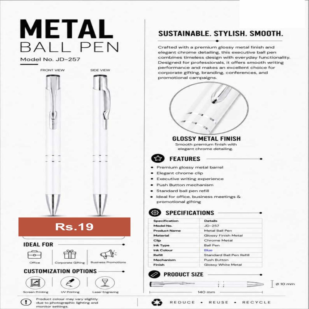 JD-256 Executive Metal Ball Pen 