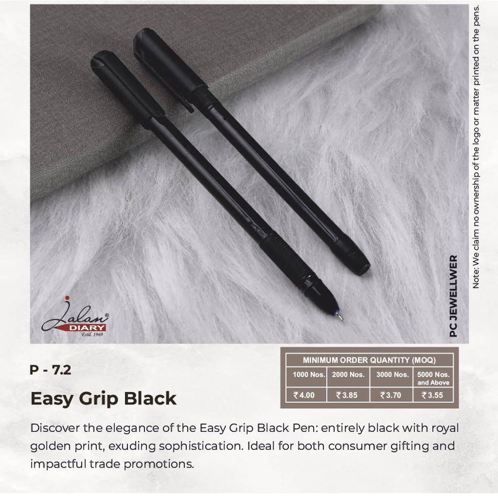 Jalan P-7.2 Easy Grip Black Ball Pen