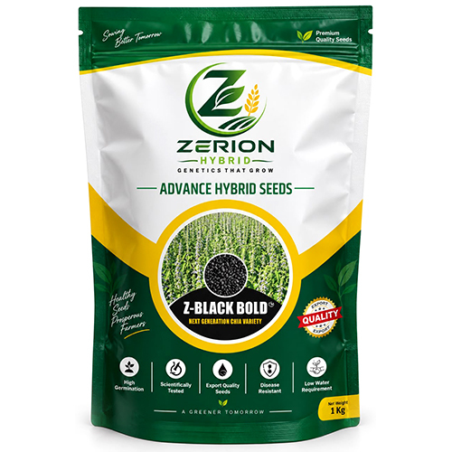 Z-Black Bold Hybrid Chia Seeds - Admixture (%): Less Than 0.5%