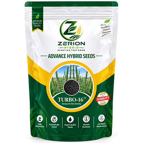 Turbo-16 Hybrid Chia Seeds - Admixture (%): Minimal Admixture