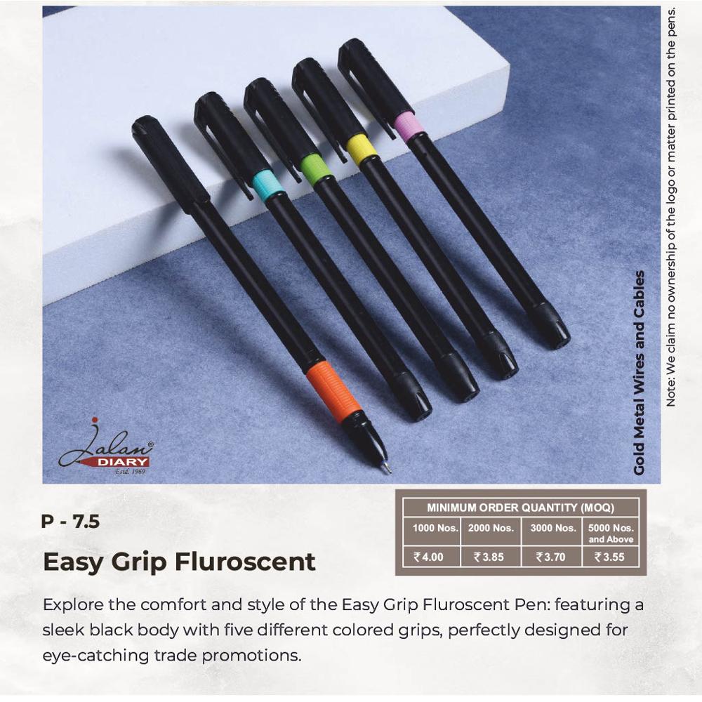 Jalan P-7.5 Easy Grip Fluroscent Ball Pen