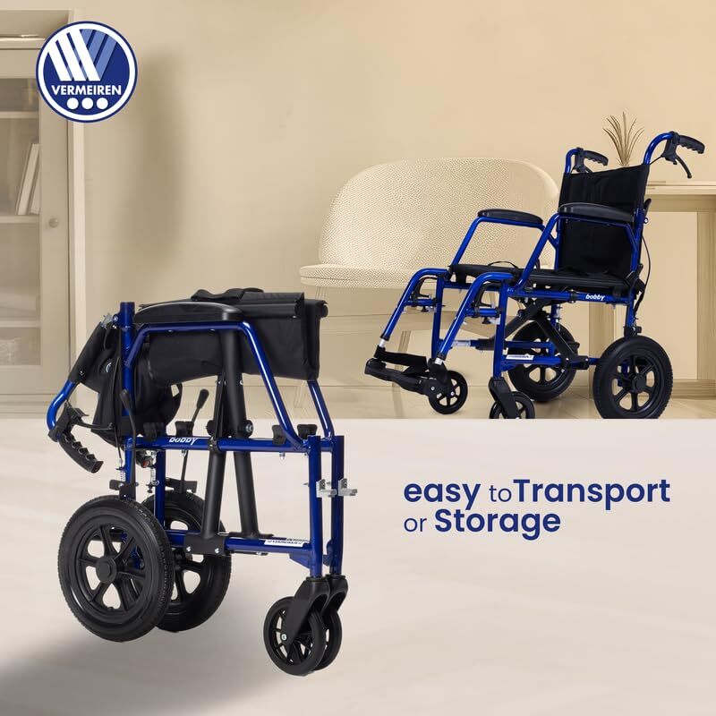 Vermeiren Bobby Patient Transport Wheel Chair