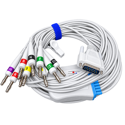 Philips Bpl 10 Lead Ecg Cable - Color: White