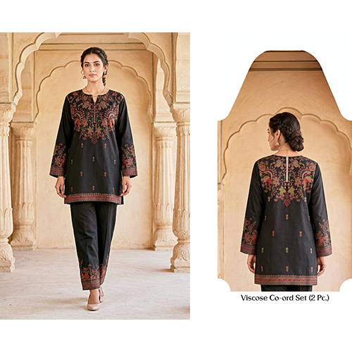 Elegant Viscose Co-ord Set Straight Fit Kurta
