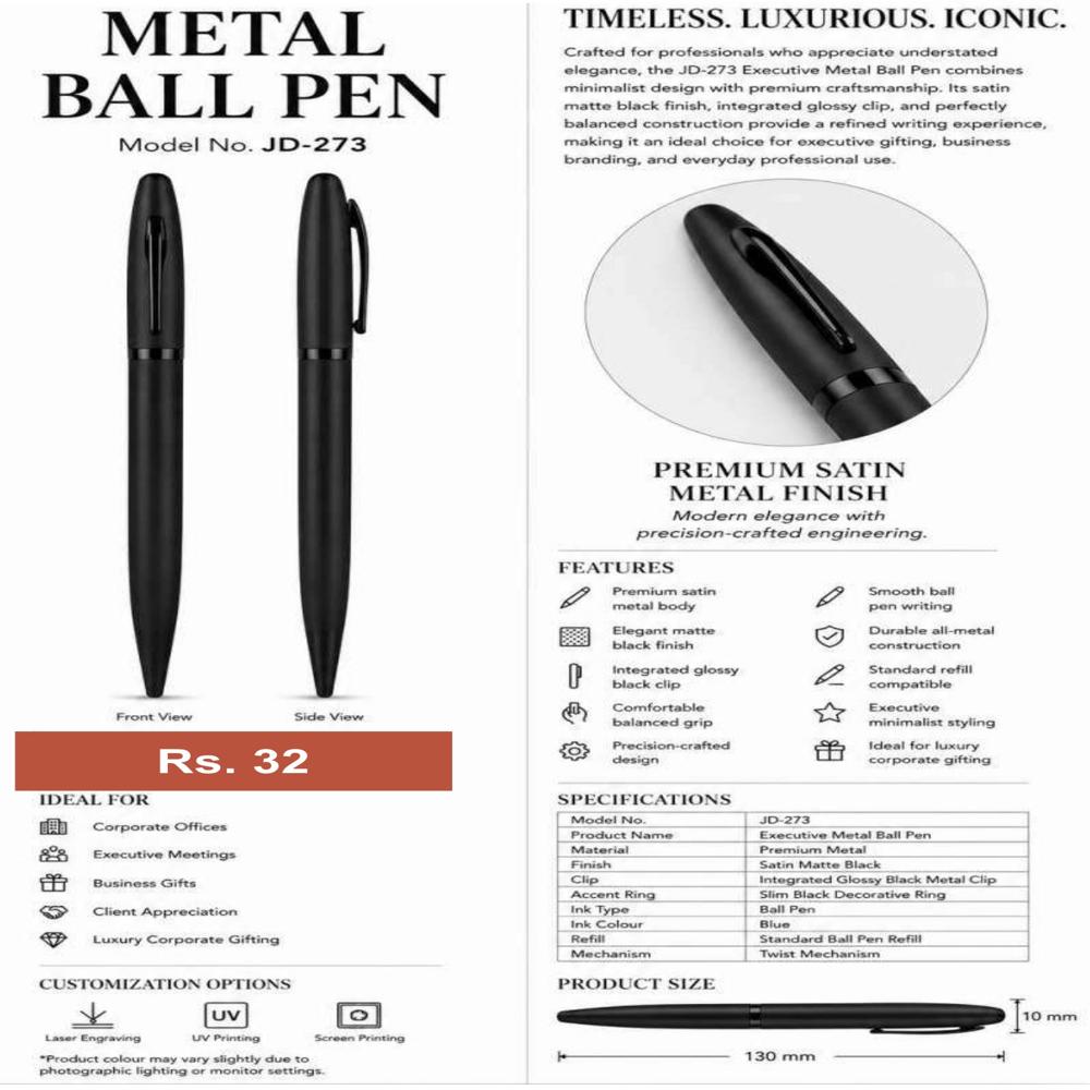 JD-273 Executive Metal Ball Pen