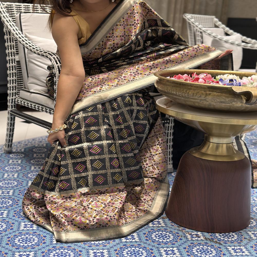 Kaavira Rangkat Woven Midnight Symphony