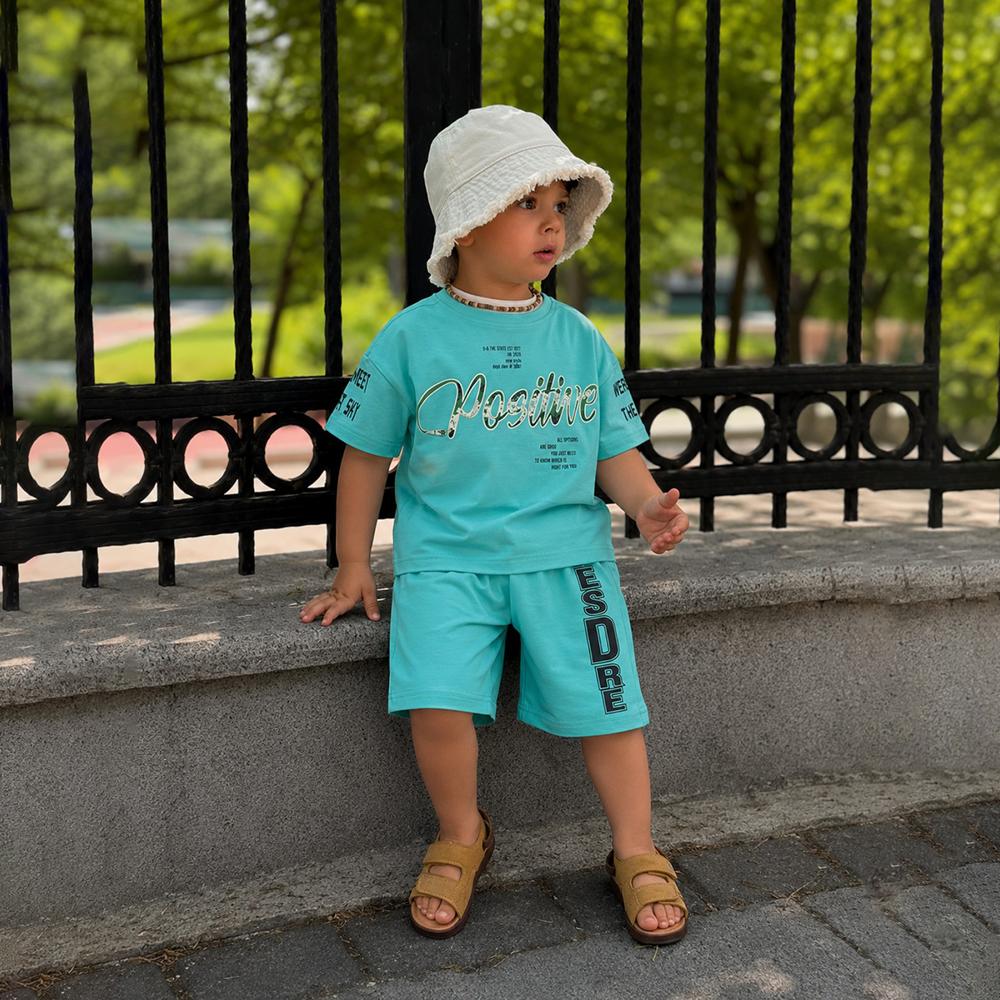 Sinker To Sinker Half Sleeve Pant & T-Shirt Set - Age Group: 1 - 6
