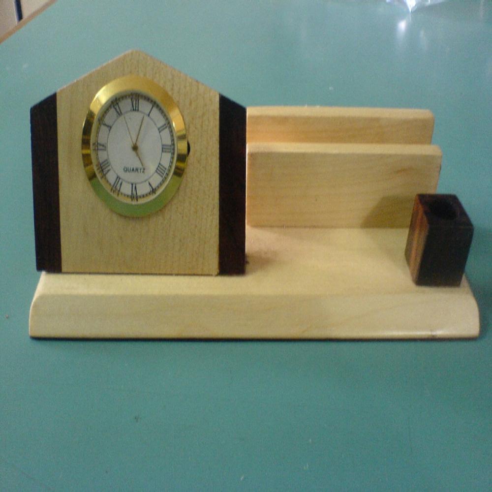Acrylic Desk Clock - Rectangular Shape, Different Sizes | Polished Brown And Transparent Finish, Unisex Design, Fashionable Appeal