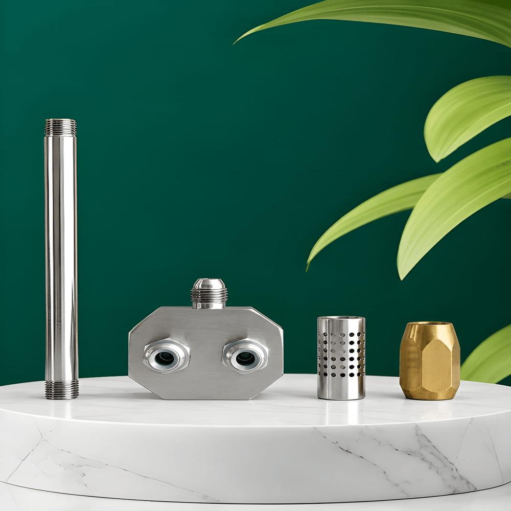 Mixer Head With Nozzle - Color: Silver