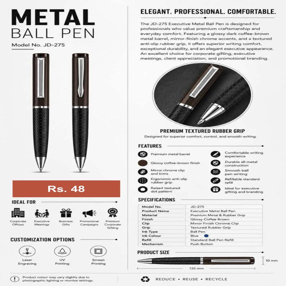 JD-275 Executive Metal Ball Pen