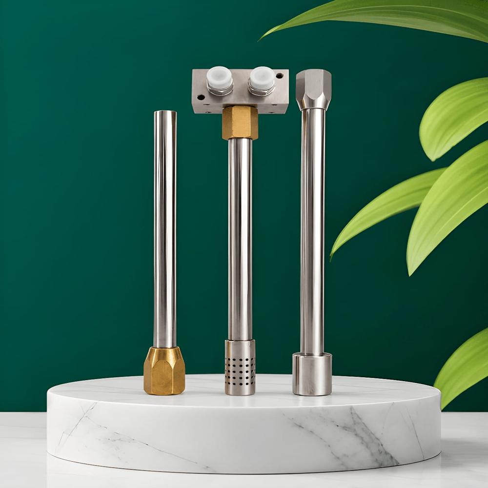 Mixer Head With Nozzle - Color: Silver