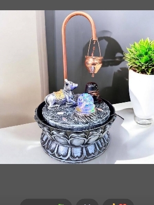 Shivling Water Fountain - Finish: Polished