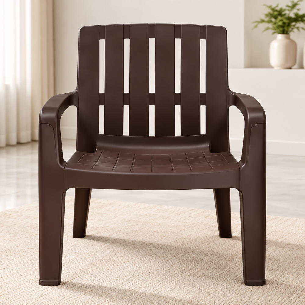Plastic Brown Chair - Application: Home