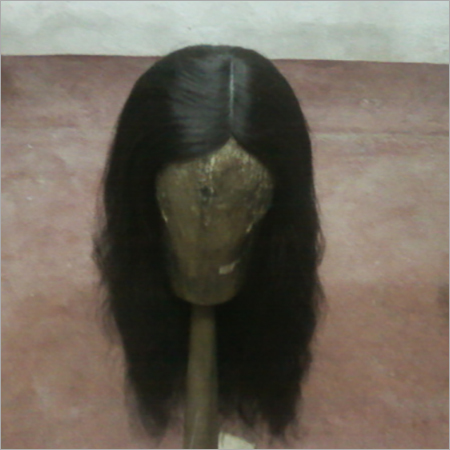 Ladies Wig - Human Hair, Silky Straight, Black | Lightweight, Excellent Texture, Machine Made, Superior Finish