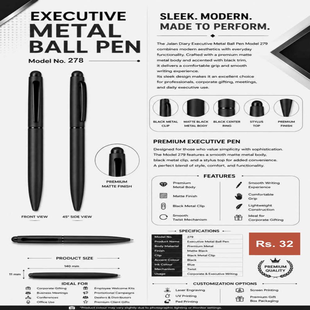 JD-279 Executive Metal Ball Pen