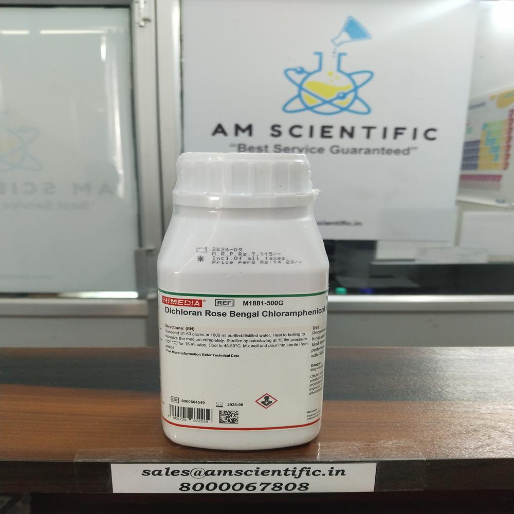Dichloran Rose Bengal Chloramphenicol Agar 500g