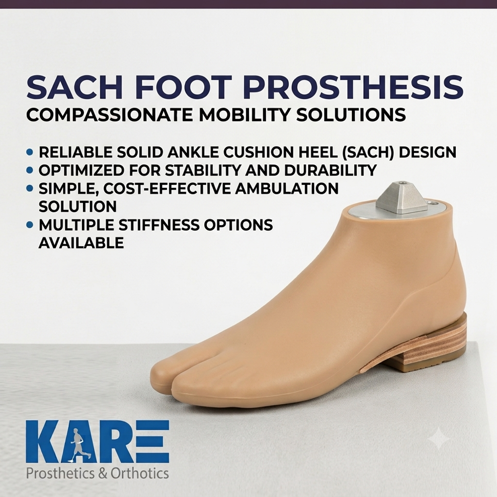 Sach Foot Prosthesis - Dimension (L*W*H): 15 - 30 Cm  Centimeter (Cm)
