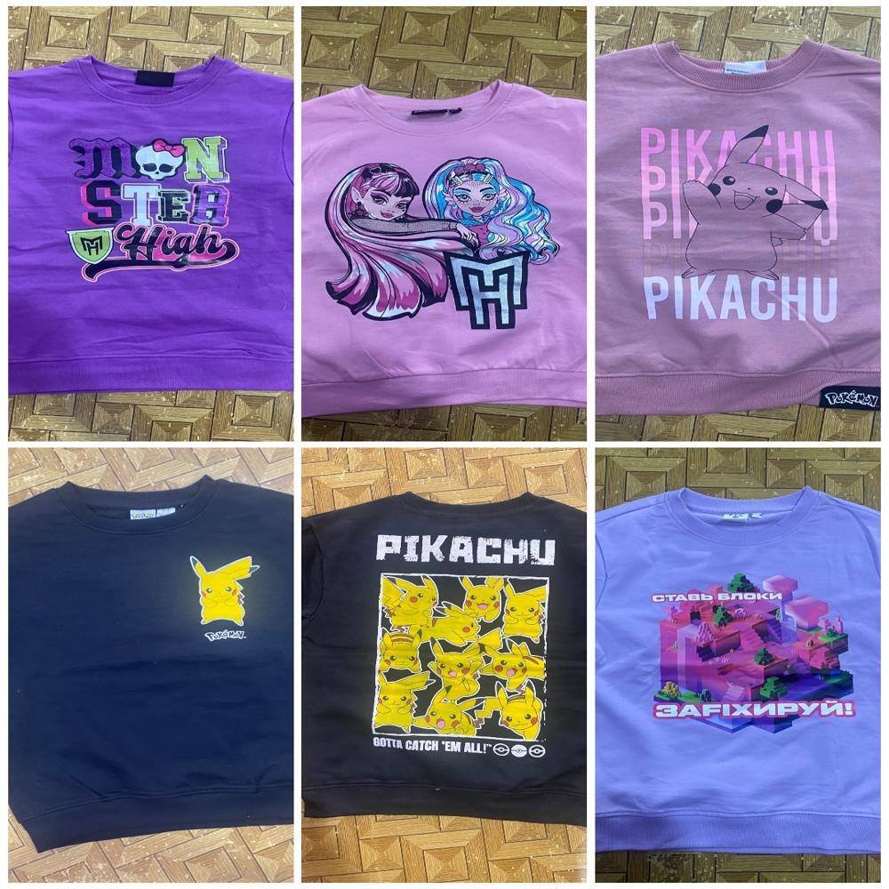 B16756 Kids Character Printed Sweatshirts